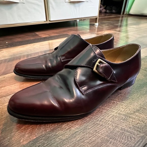 Single Monk Strap Leather Oxford - Picture 1 of 13